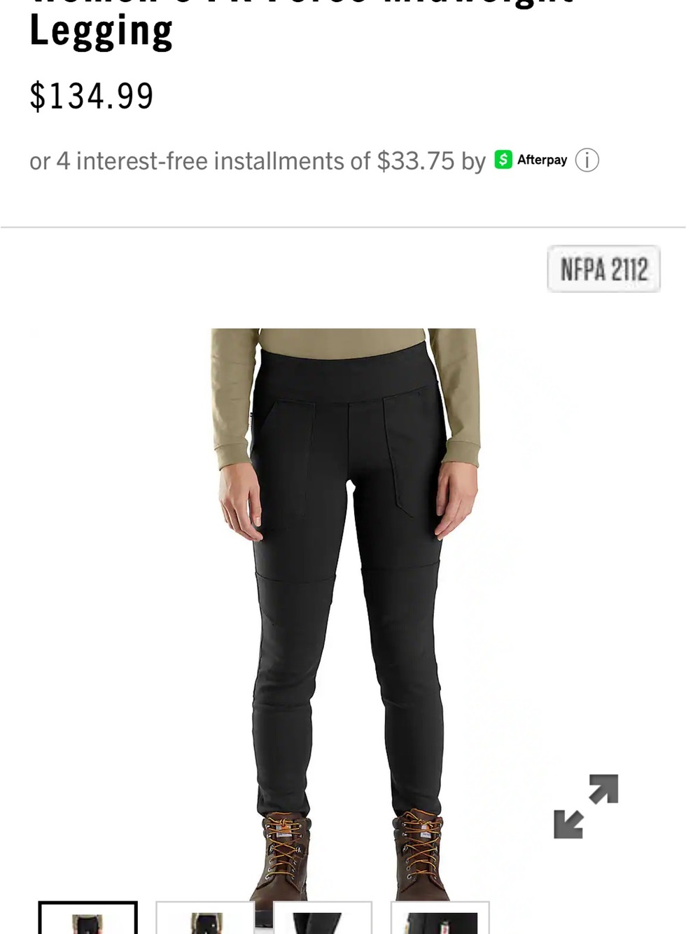 Carhartt Women's Maroon/Burgundy Jeggings - Picture 11 of 11